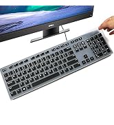 Keyboard Cover for Dell KM636 Wireless Keyboard & Dell KB216 Wired Keyboard/Dell Optiplex 5250 30...