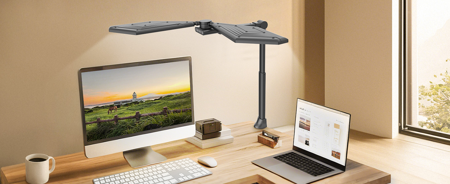 Desk lamp with clamp