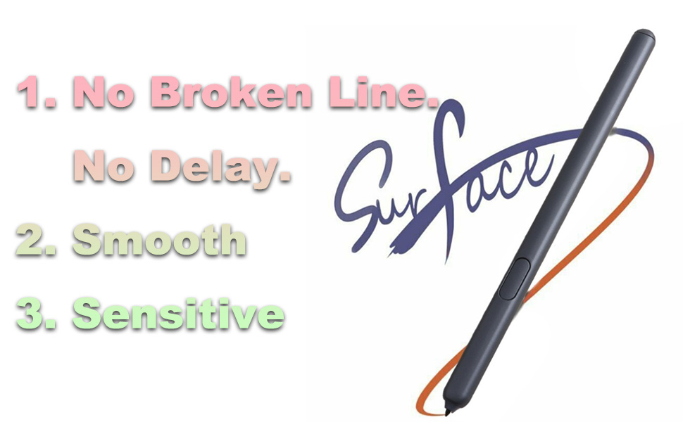 Black Galaxy Tab S6 Lite Pen Replacement