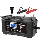 AIYONFEI 6A Car Battery Charger 12V Smart Battery Maintainer Trickle Charger and Battery Desulfat...