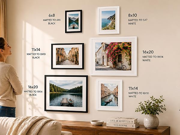 Snap Linear Frames Available Sizes