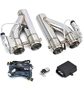 PQY Universal 3 Inch Stainless Steel Exhaust Pipe 2PCS Kit