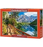 CASTORLAND 1000 Piece Jigsaw Puzzle, Braies Lake, Italy, Landscape Puzzle of Italy with Mountains
