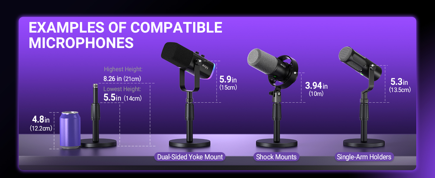 Compatible with kinds of Mics