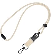 Fishent Breakaway Neck Lanyards for ID Badges, Adjustable Durable Heavy Duty Lanyard with Detacha...