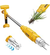Ecarke Brushless Electric Weed Puller, Compatible with DeWalt 20V Battery, 40" Long Handle Stand ...