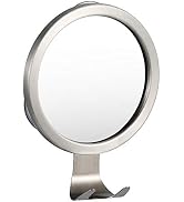 Ettori Shower Mirror Fogless for Shaving with Razor Holder, Powerful Lock Suction Fogless Mirror ...