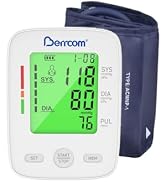 Berrcom Upper Arm Blood Pressure Monitor for Home Use, Automatic Digital BP Machine with Large LE...