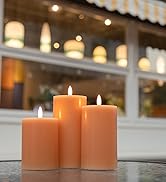 Light Orange Flickering Flameless Candles