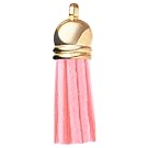 keychain pink tassel