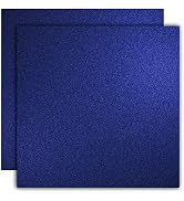YINUOYOUJIA Blue Glitter Cardstock Paper 12 Sheets 12