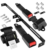 MOSNAI 61 Inch DOT Golf Car Seat Belt Kit for EZGO TXT Club Car DS Yamaha, Not Fit EZGO RXV, Club...