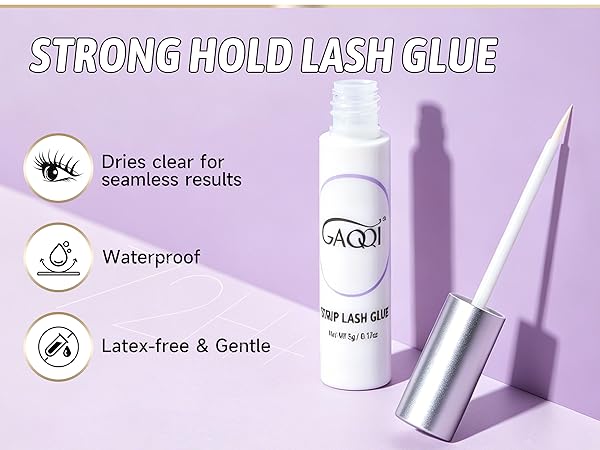 lashes with glue eyelash kit
