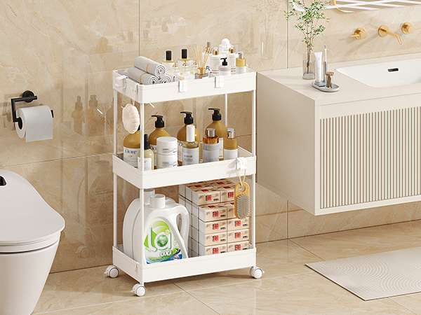 White storage cart