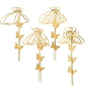 4 PCS Metal Hair Clips, Butterfly Hair Claw for Thick Thin Hair, Non-slip Gold Hair Clips, Hair A...