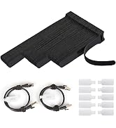 70 PCS Reusable Cable Ties with Hook and Loop, Multi-purpose Adjustable Cable Management Wire Tie...