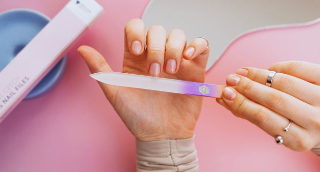 Czech glass nail file crystal nail file fingernail file natural nails