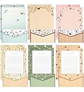 KSIWRE Stationery Writing Paper with Envelopes, Sweet Floral Style Lined Stationary Paper,36 PCS ...