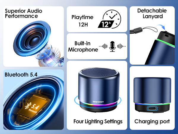 Wireless Bluetooth Portable Lightweight