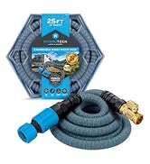 HydroTech 5/8" 25 ft Expandable Garden Hose - Flexible, Lightweight, Durable and Burst-Proof Hose...