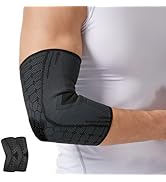 NuCamper Elbow Compression Sleeve 2 Pack,High Elastic Elbow Brace for Tendonitis and Tennis Elbow...