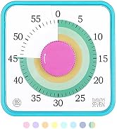 TWENTY5 SEVEN Countdown Timer 7.5 inch; 60 Minute 1 Hour Visual Timer – Classroom Teaching Tool O...