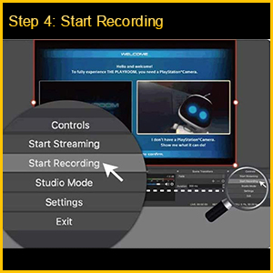 4 . Click " Start Recording