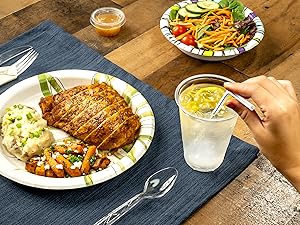 paper plates 8.5, plastic plates disposable, paper plates bulk, disposable plates heavy duty