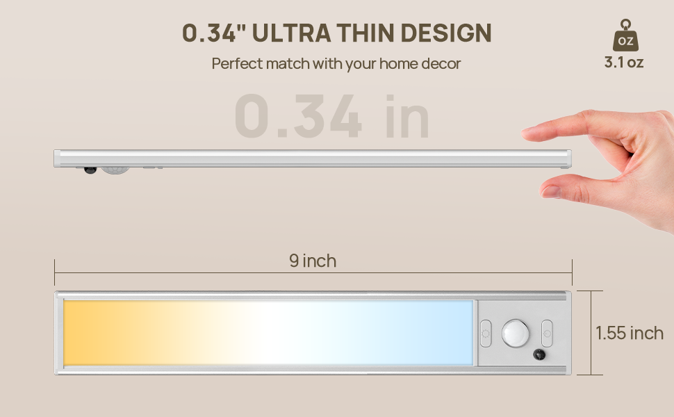 closet lights motion sensored