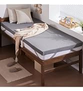 SINWEEK 3 Inch Gel Memory Foam Mattress Topper Twin XL Size for College Dorm, Dorm, Ventilated Hi...