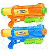 Super Water Gun for Kids Adults: 2 Pack - 1200CC Water Toy Gun Super Water Squirt Blaster Soaker ...