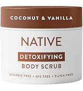 Native Coconut & Vanilla Exfoliating Body Scrub for Women & Men, 1 Wash to Soft, Smooth Skin, Gen...
