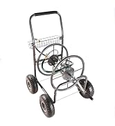 Donext Hose Ree Cart, Hose Reels For Outside, Garden Hose Reel with 4 Wheels, Steel Frame Water H...