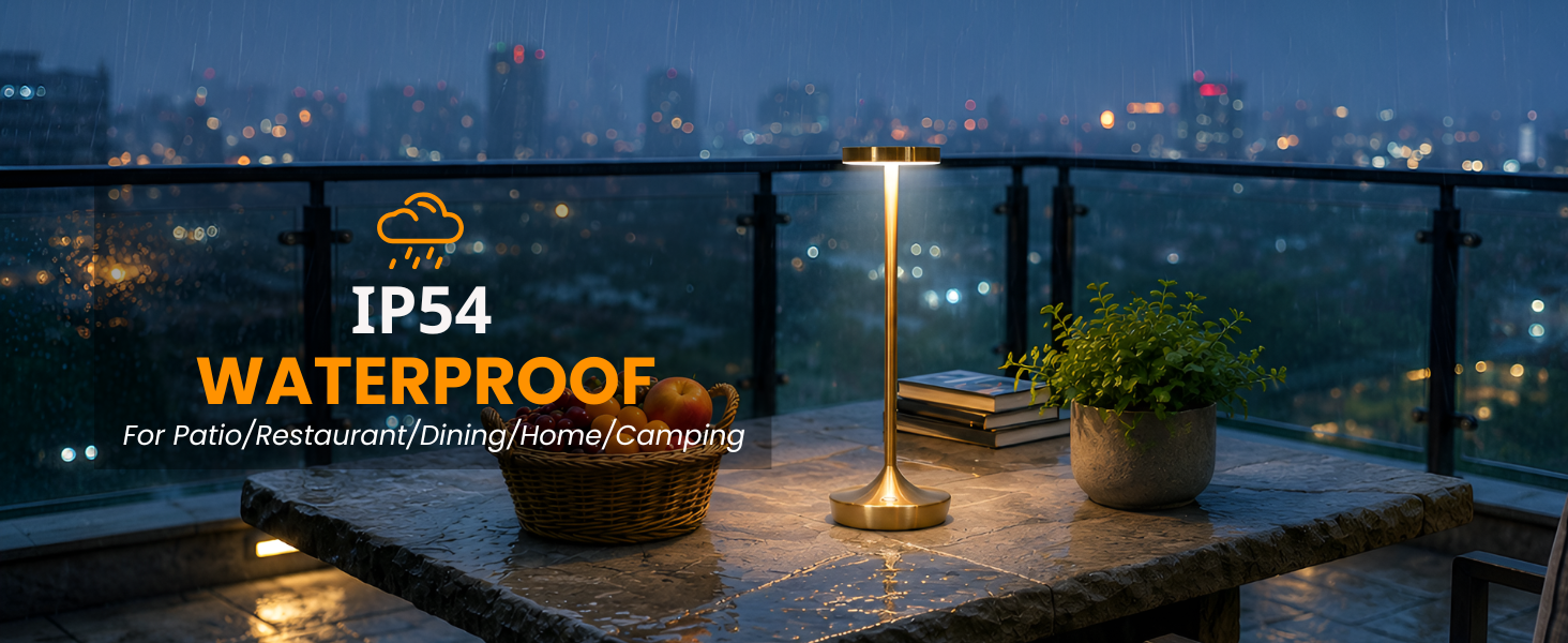 Rechargeable Cordless Table Lamps,6000mAh Portable LED light,Up to 72 Hours