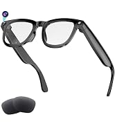 Jundio AI Smart Glasses with 8MP Camera, 1080P HD Video & Photo Recording, Anti-Blue Light Lenses...