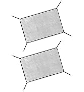 Pniwuno 2 PCS Car Grille Protection Nets, 43.3" x 29.5" High-Density Grill Air Intake Dust Mesh w...