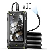 Anykit Endoscope Camera with Light, 1080P Industrial Endoscope Camera with 0.3 Slim Probe, 4.3” H...