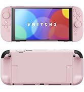 PlayVital Hard Case for Nintendo Switch 2 with Extra Stand & Thumb Grip Caps | Split Design, Dock...