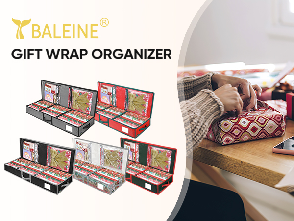 gift wrap organizer