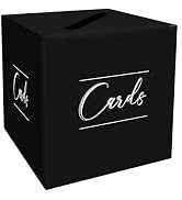 HEIPINIUYE Wedding Card Box Black Card Box Gift Card Box Holder Card Box for Wedding Birthday Bab...