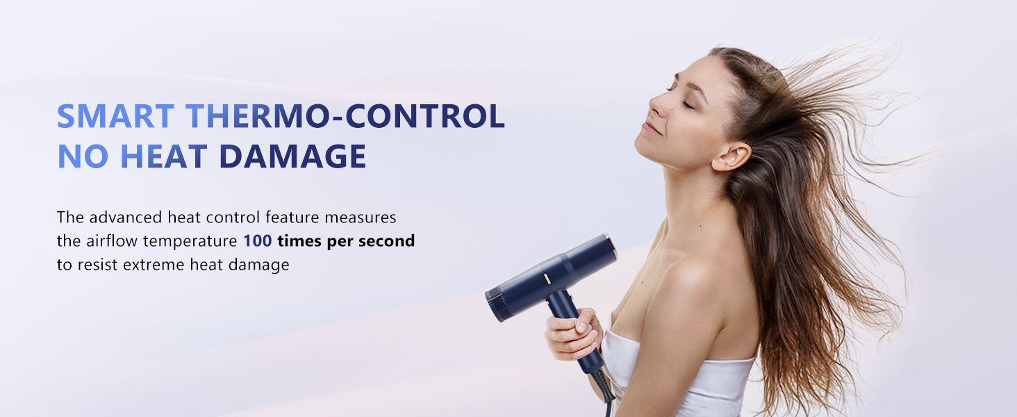 Hair Dryer with Temperature Control