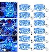 Fairdeer 12 Pack Fairy Lights Battery Operated - 7ft 20 Led Twinkle Lights 3 Modes, Bulk Mini Str...
