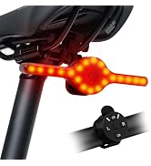 X8 Smart Bike Tail Light USB Rechargeable, 20* LED 300 Lumens Bike Lights for Night Riding, with ...