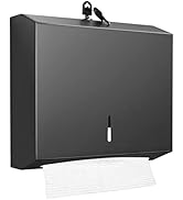 Paper Towel Dispenser Wall Mount Commercial, C Fold Multifold Hand Paper Towel Dispenser, Stainle...