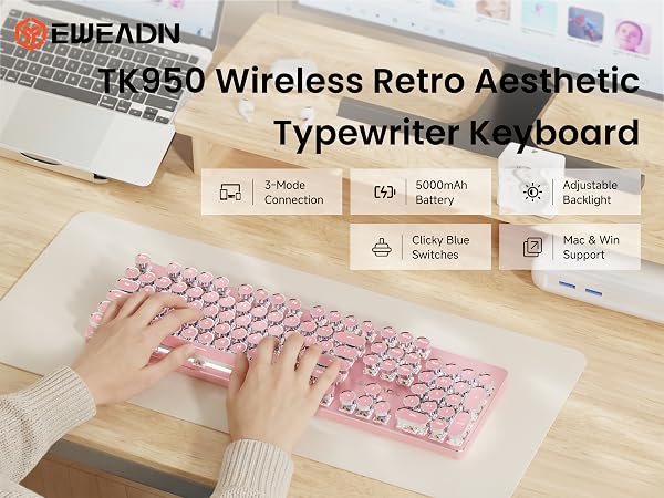 typewriter keyboard keyboard gaming wireless keyboard