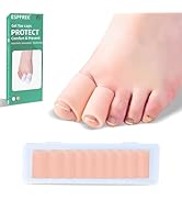 Toe Protectors for Women&Men–10Pack Silicone Toe Covers with Storage Case, Big Toe Size Upgrade f...