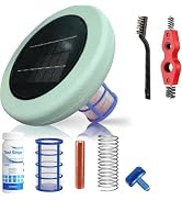Solar Pool Ionizer, Floating Pool Cleaner for Above Ground & Inground Pools Up to 45,000 Gallons,...