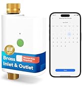 meross WiFi Water Hose Timer, Smart Sprinkler Timer with Brass Inlet & Outet, Work with Apple Hom...