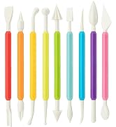 UUSYCUN 9PCS Clay Tools for Kids & Adult, UUSYCUN Plastic Air Dry Clay Tool Kit, Double-Head Scul...