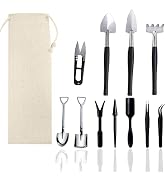 Wobodan 12 Pcs Succulent Tools Set Mini Transplanting Garden Tools Kit for Indoor Gardening Flowe...